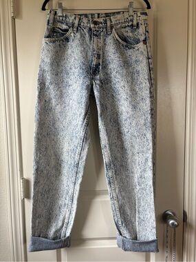 Levi’s VINTAGE Acid Wash Light Blue Denim Jeans Straight Leg